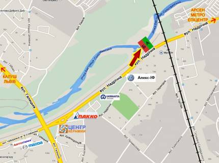 Billboard B in Ivano-Frankivsk, 3х6  Nadricna z/d pereizd scheme