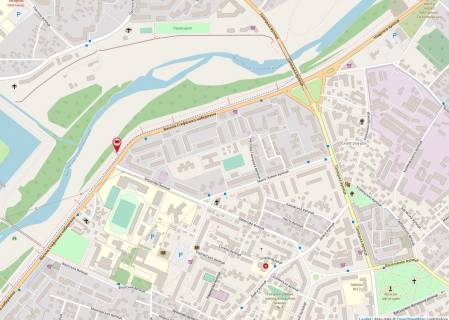 Billboard A in Ivano-Frankivsk, 3х6  Naberezna-Beregova universitet Nafti i Gazu scheme