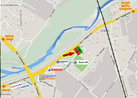 Billboard A in Ivano-Frankivsk, 3х6  Nadricna   (avtosaloni) No2 scheme