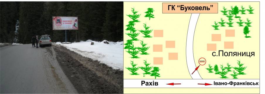 Billboard A in Bukovel, 3х6  Ablunica No2 scheme