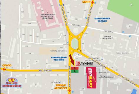 Prismatron, Prism B in Ivano-Frankivsk, 3х6  Konoval'ca,225   SM Velmart - 121866 scheme