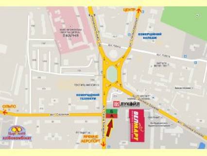 Prismatron, Prism A in Ivano-Frankivsk, 3х6  Konoval'ca,225   SM Velmart                    - 180133 scheme