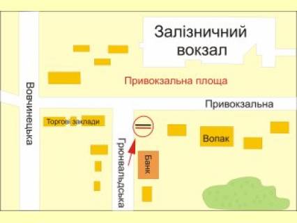 Citylight A in Ivano-Frankivsk Vokzal - Grunval'ds'ka scheme