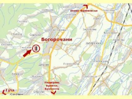 Billboard B in Ivano-Frankivsk highways, 3х6  s.Rakovec' (doroga na Gutu) scheme