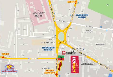 Prismatron, Prism A in Ivano-Frankivsk, 3х6  Konoval'ca,225   SM Velmart - 121865 scheme