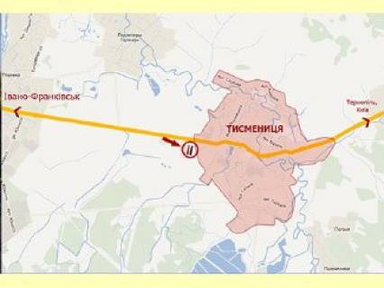 Billboard A in Tysmenitsa, 3х6  m.Tismenica (trasa Tismenica-Iv.Frankivs'k) st.A scheme