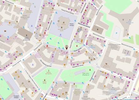 Citylight A in Ivano-Frankivsk площа Ринок   Ратуша  вхід з площі Міцкевича scheme