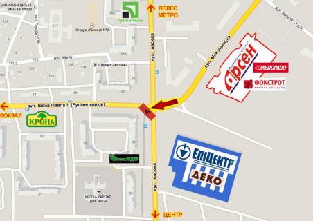 Prismatron, Prism A in Ivano-Frankivsk, 3х6  Ivasuka-Budivel'nikiv perehresta     pravij - 180140 scheme