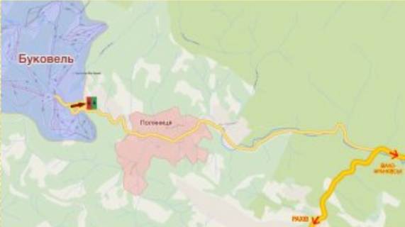 Billboard B in Bukovel GK Bukovel' scheme