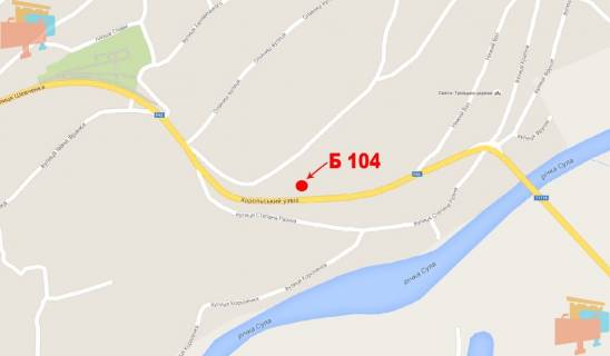 Billboard A in Lubny st. Horol'skij spusk scheme