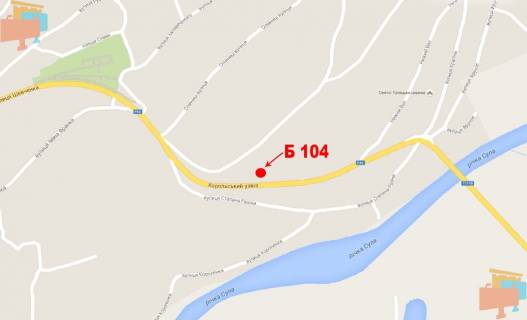 Billboard B in Lubny st. Horol'skij spusk scheme