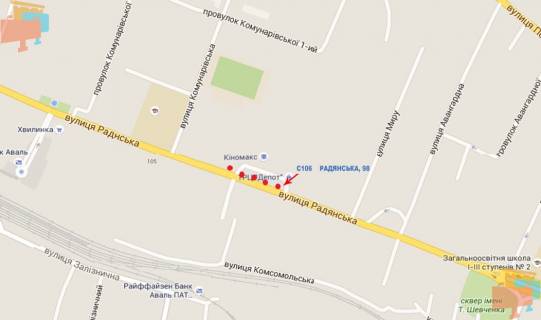 Citylight A in Lubny prospekt Volodimirs'kij,98 scheme