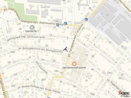 Billboard A in Pervomaisk st. Gagarina m-n_ Central'nogo rynka scheme