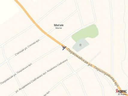 Billboard B in Pervomaisk st. Pervomajskaa_s. Migea, v"ezd, trassa Ul'anovka  Nikolaev scheme