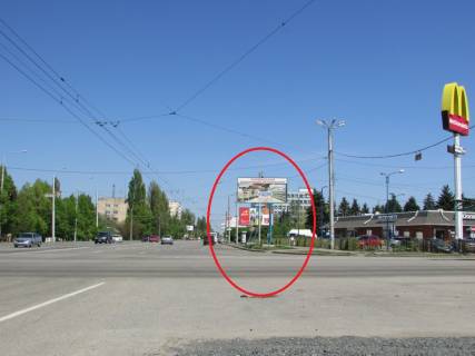 Billboard A in Poltava, 3х6  Evropejs'ka st. (Frunze) - H.Sose st. (Furset) Photo 1