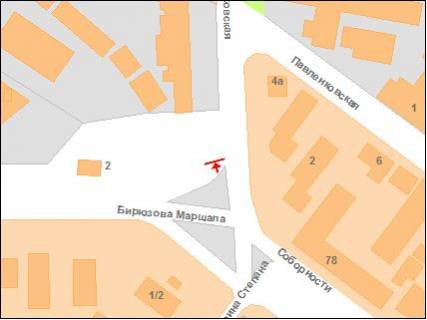 Prismatron, Prism A in Poltava st.M.Biruzova - st.Zen'kovskaa - 122752 scheme