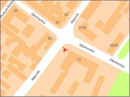 Prismatron, Prism A in Poltava st.Frunze - st.Sevcenko - 122765 scheme