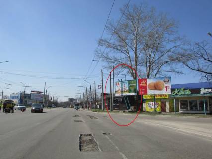 Billboard A in Poltava, 3х6  M.Biruzova st. - Kovpaka st. (na perehr.) Photo 1