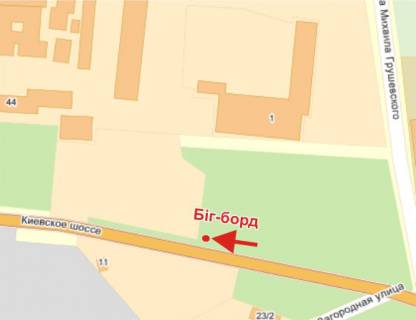 Billboard A in Poltava, 3х6  K.Sose, st. bila "Avtorinku" scheme