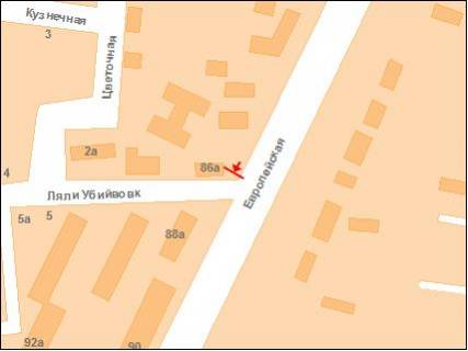 Billboard A in Poltava na perekr.st. Frunze,86 i st.Lali Ubijvovk scheme