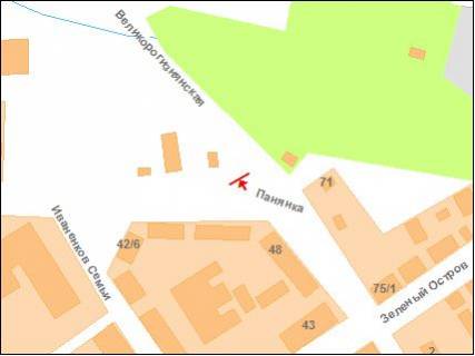 Billboard A in Poltava st.Pananki, 46(Evrodom) scheme