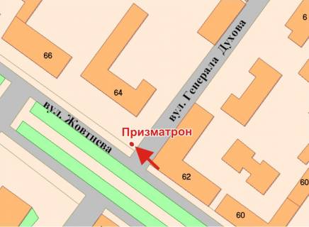 Prismatron, Prism A in Poltava, 3х6  Sobornosti st. (Zovtneva) - Duhova st. - 398723 scheme