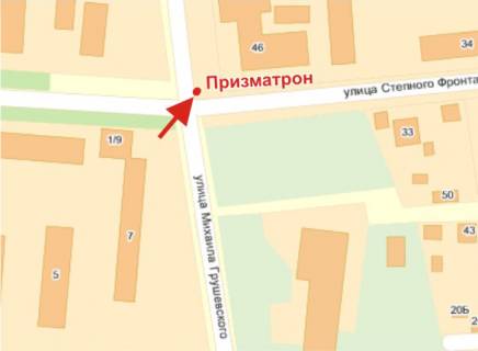 Prismatron, Prism B in Poltava, 3х6  Stepovogo Frontu st.,48 ta Grusevs'kogo st. ("Motel'") - 281134 scheme