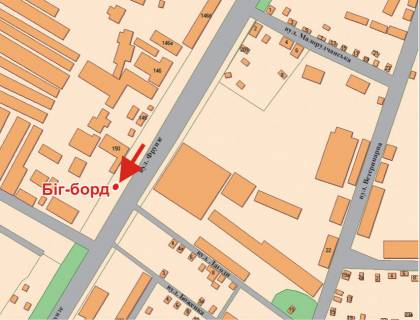 Billboard A in Poltava, 3х6  Evropejs'ka st. (Frunze), 150 scheme