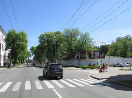 Billboard A in Poltava, 3х6  Sobornosti st. (Zovtneva) ta Lahova st. (na ogorozi) perehr. Photo 1