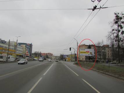 Billboard A in Poltava, 3х6  Zin'kivs'ka st. - Kondratenko st. Photo 1