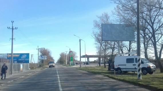 Billboard  in Melitopol BR 136 A s.Konstantinovka, st.Doroznaa 138/1 (vozle kirpicnogo zavoda) scheme