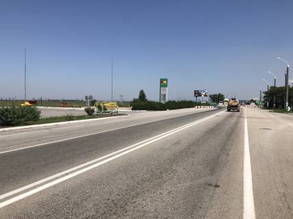 Billboard  in Melitopol BR 126 B    Uznyj vyezd  (post GAI) 3,3 km ot g.Melitopol' scheme
