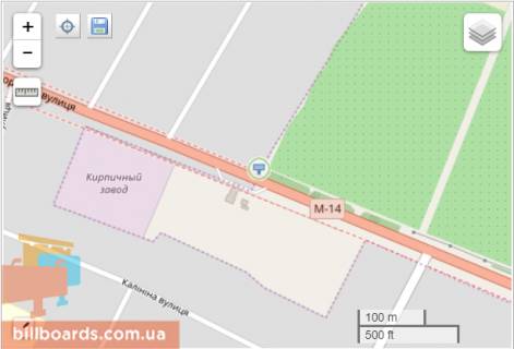 Billboard A in Melitopol, 6x3  St. Doroznaa 3 (Marsal staryj) scheme