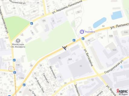 Citylight B in Lviv, 1,2х1,8  st.Lipins'kogo, 36, zaizd do ATB-market scheme