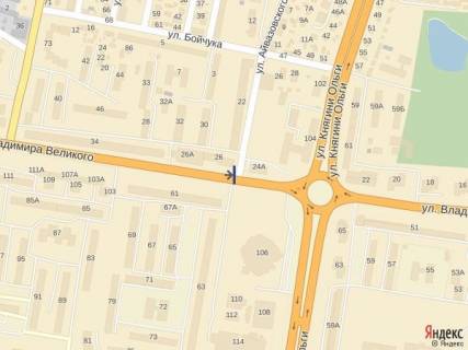 Prismatron, Prism B in Lviv, 3х6  st.V.Velikogo 26, McDonalds do st. Kn.Ol'gi - 290447 scheme