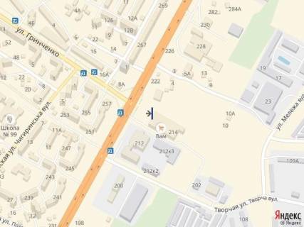 Cityscroll A in Lviv, 1,2х1,8  st.B.Hmel'nic'kogo 214, TC VAM, livoruc vid vhodu scheme