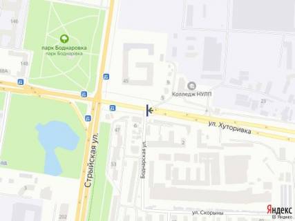 Scrolller, Scroll B in Lviv, 2,30х3,14  вул.Хуторівка - вул.Боднарська, до вул. Стрийська - 586146 scheme