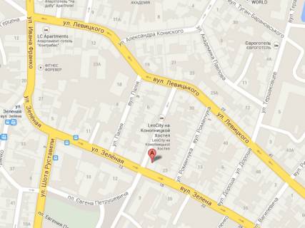 Citylight B in Lviv, 1,2х1,8  st.Zelena 19, navproti NK Metro scheme