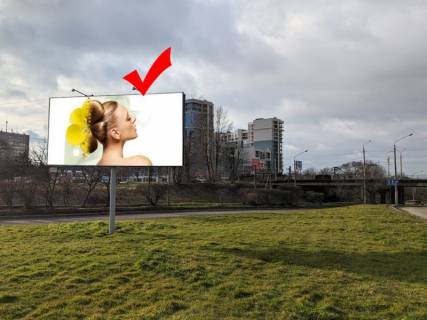 Billboard Р/П in Lviv, 3х6  st.Lugans'ka RS bila mostu, AZS WOG, do st. Strijs'koi Photo 1