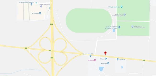 Non-Standard A in Lviv route, 24x3  Kiiv-Cop, km 552+500, Arena L'viv, got.Katerina scheme