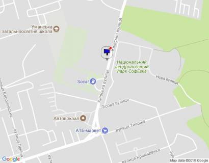 Billboard A in Uman, 6х3  st.Kiivs'ka, 25m, navproti gotela Sofiivskij, kinec' parkovki, storona A scheme