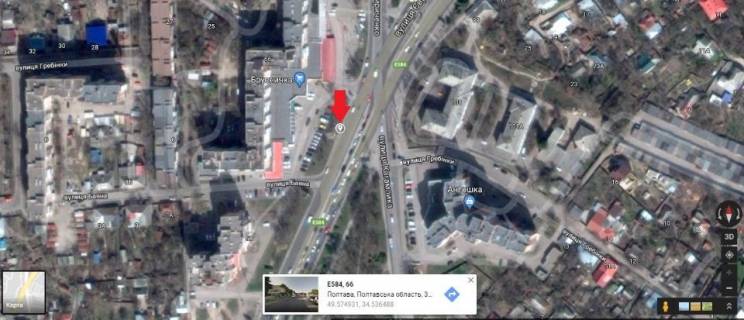 Prismatron, Prism B in Poltava, 3*6  m.Poltava st.Evropejs'ka, 66 B prizmatron,odna z osnovnih rozvilok mista,ob`ednue  centr mista zi vsima mikrorajonami. - 325871 scheme
