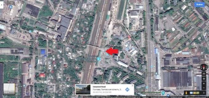 Billboard A in Poltava, 3*6  m Poltava st. Kondratenka ,Kiivs'kij z/d vokzal Rozvorot trolejbusiv ta marsrutnih taksi,avtostancia,  kafe niznij scheme