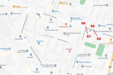 Citylight A in Ternopil L.Ukrainki,16 scheme