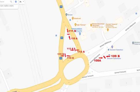 Citylight A in Ternopil Brodivs'ka scheme