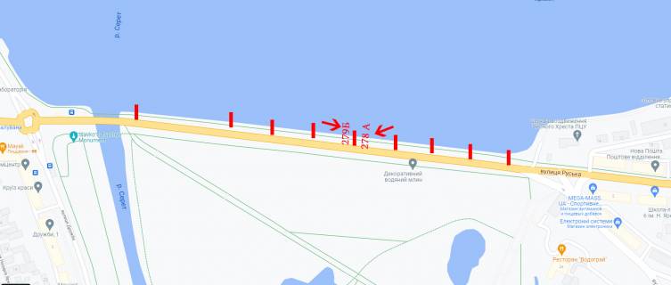 Citylight A in Ternopil, 1,2х1,8  Damba (bila ozera) napramok na Druzbu Photo 1