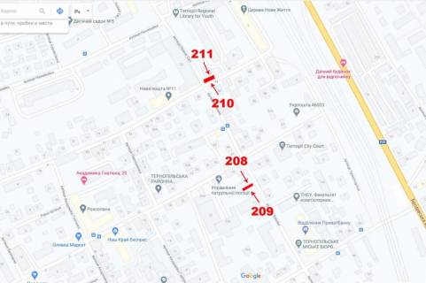 Citylight A in Ternopil st.O.Teligi Novij Svit scheme