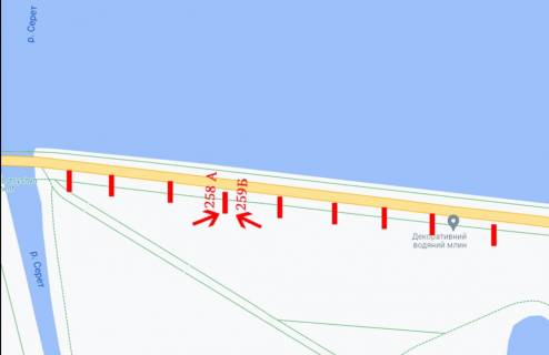 Citylight A in Ternopil Damba (bila parku) scheme