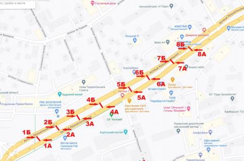 Citylight B in Ternopil Krusel'nic'ka,1 scheme