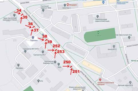 Citylight A in Ternopil Vinnicenka,4 scheme